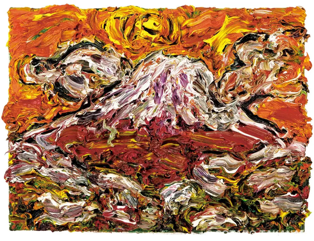 頭を雲の上に出し